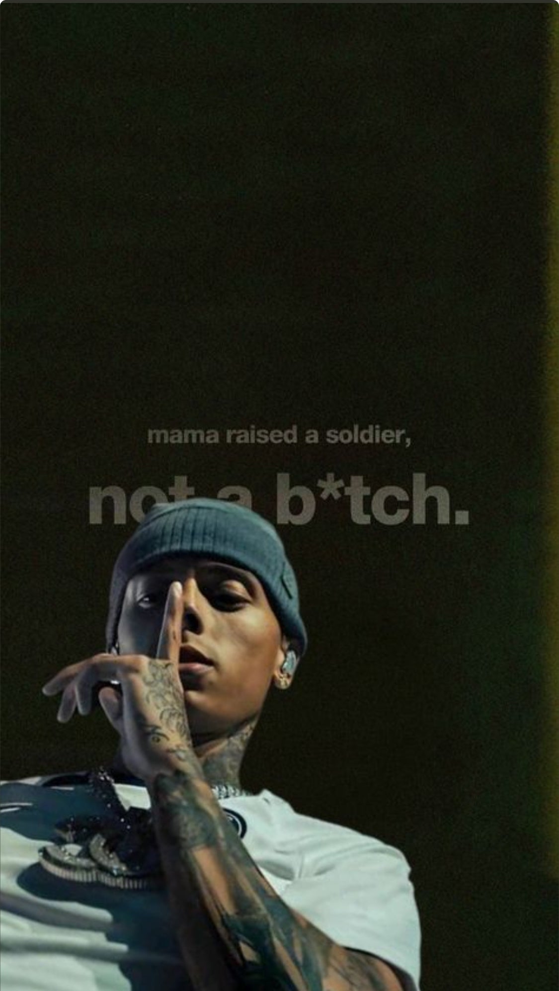 RAISED A SOLDIER